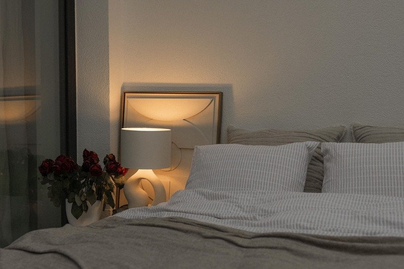 recamara principal con acabados modernos y sobrios